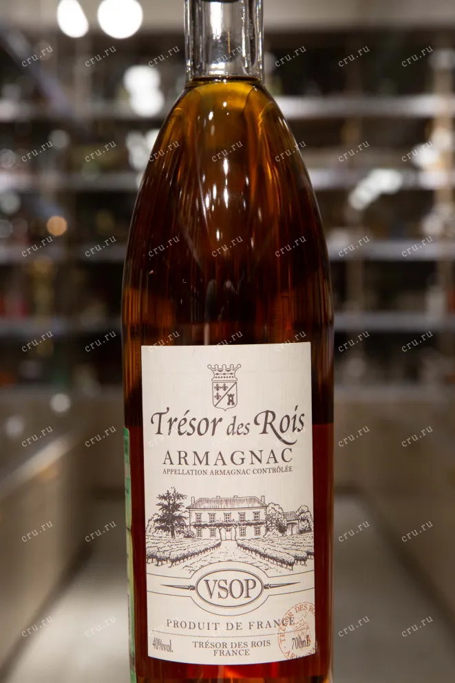 Этикетка Tresor des Rois VSOP 0.7 л
