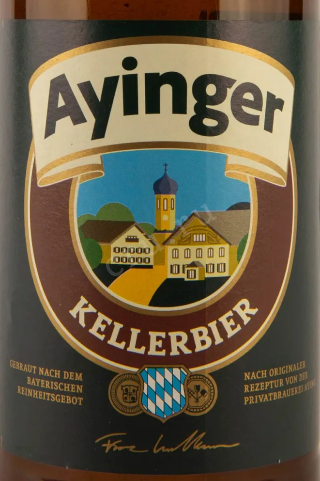 Этикетка Ayinger Kellerbier 0.5 л