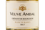Этикетка Cremant de Bourgogne Veuve Ambal Blanc de Blancs Brut 0.75 л
