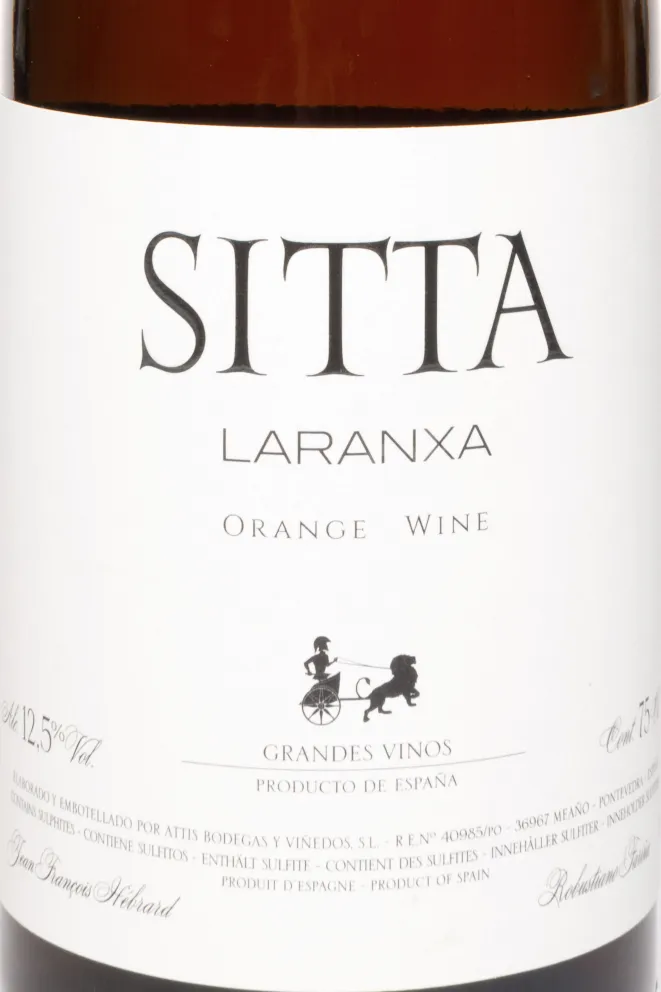 Этикетка Sitta Laranxa Orange Wine 2022 0.75 л