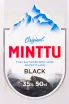 Этикетка ликера Минтту Чёрная Мята 0.5 л