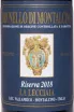 Этикетка Brunello Di Montalcino La Lecciaia Reserva 2018 0.75 л