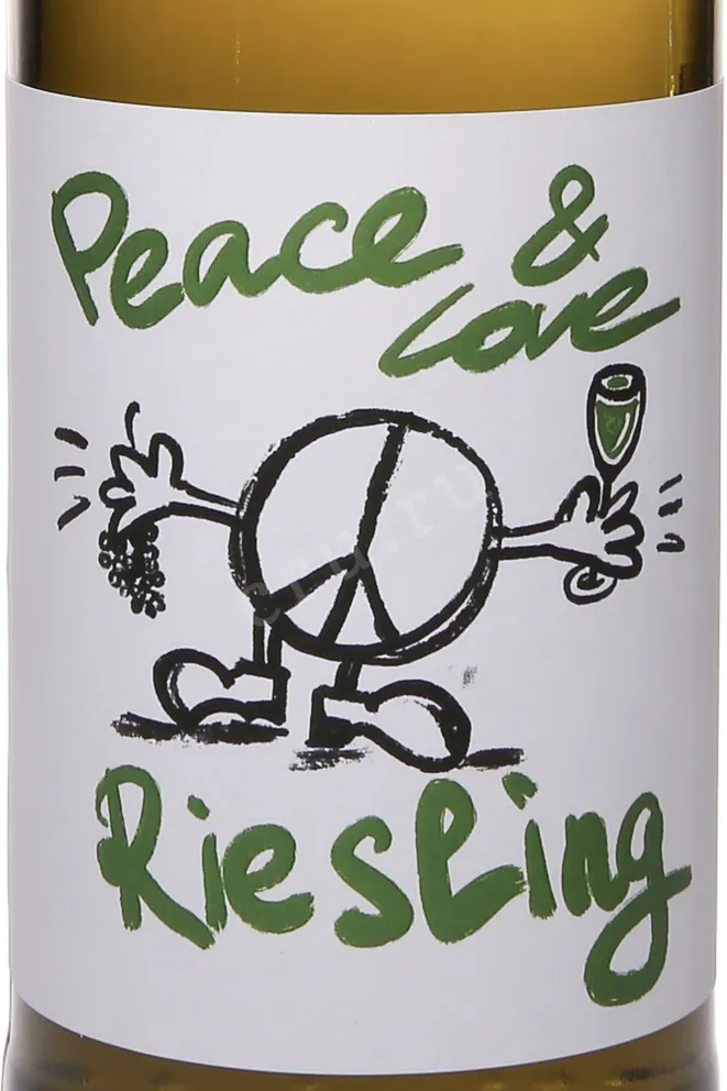 Этикетка Peace & Love Riesling 2024 0.75 л