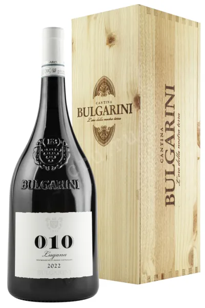 Вино Bulgarini Lugana 010 in wooden case 2022 1.5 л