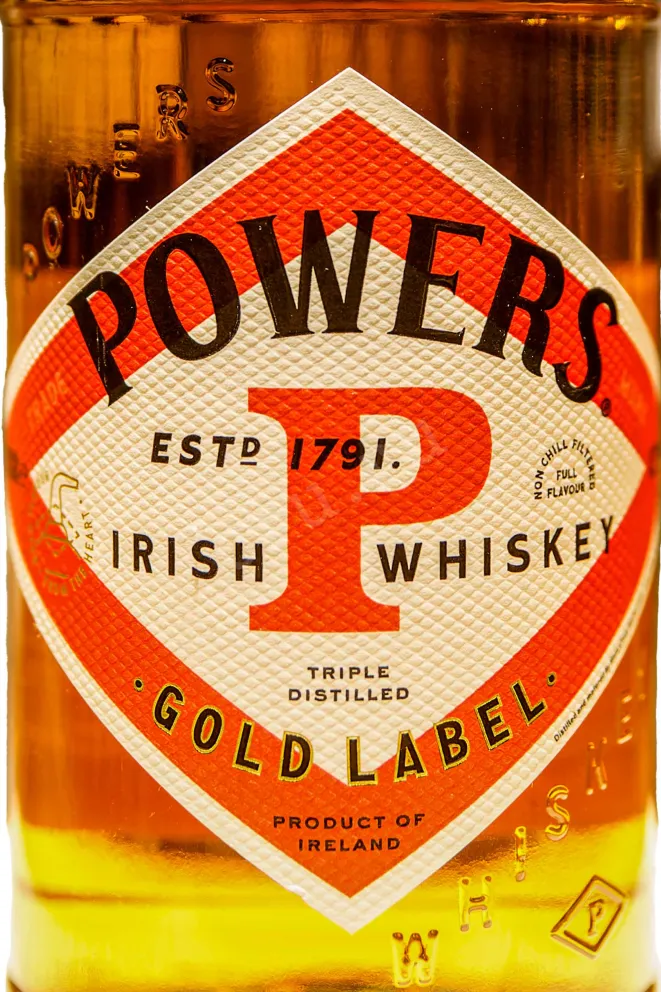 Этикетка Powers Gold Label with gift box 0.7 л