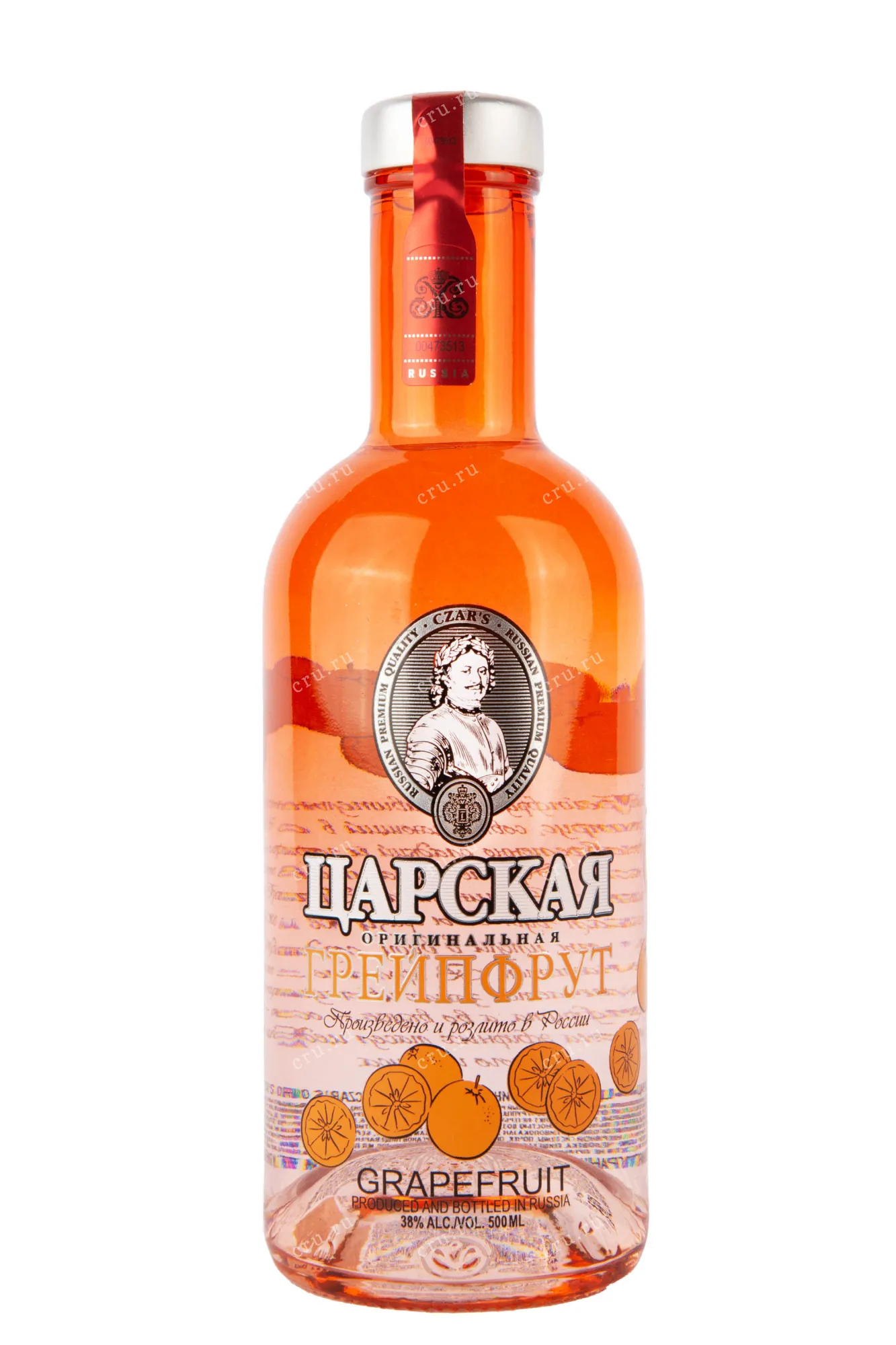 Фото — Настойка Царская Оригинальная Грейпфрут  0.5 л