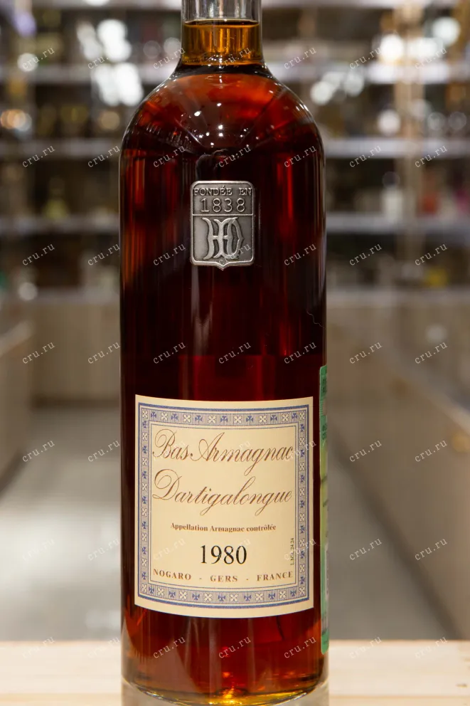 Этикетка Dartigalongue 1980 0.5 л