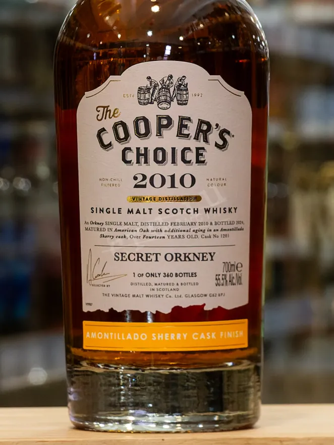 В магазине Крю Профи The Cooper's Choice Secret Orkney Amontillado Sherry Cask Finish in gift box 2010 0.7 л