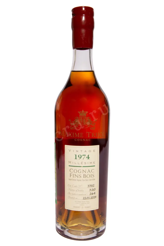 Бутылка Maxime Trijol in wooden box 1974 0.7 л
