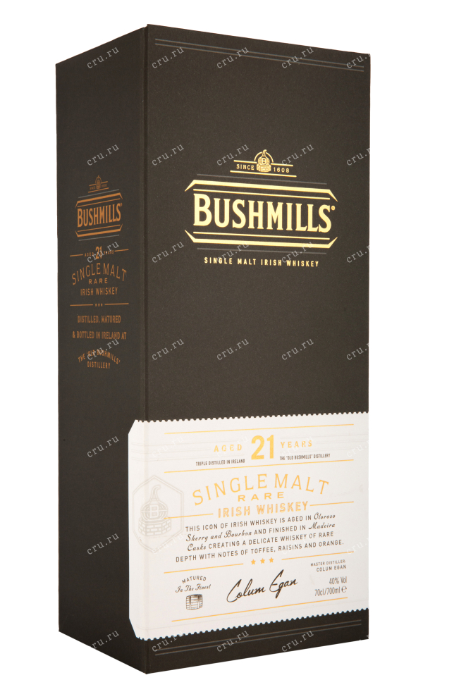 Подарочная упаковка виски Bushmills 21 years 0,7 