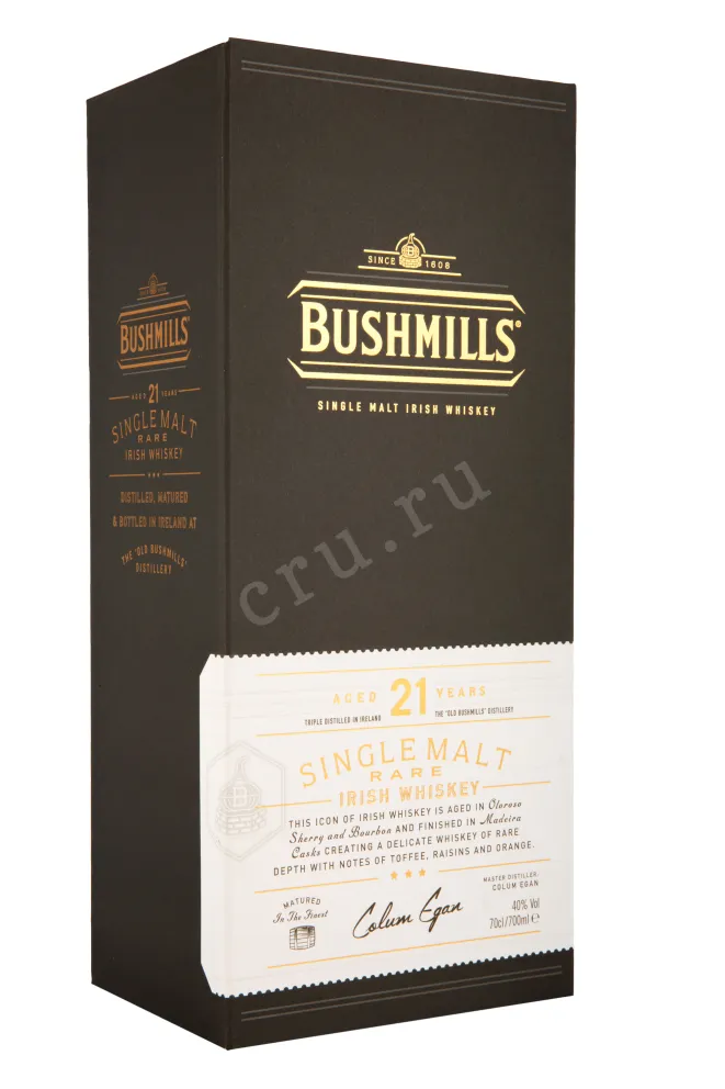 Подарочная упаковка виски Bushmills 21 years 0,7