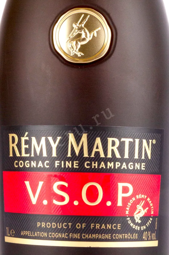 Этикетка Remy Martin VSOP 1 л