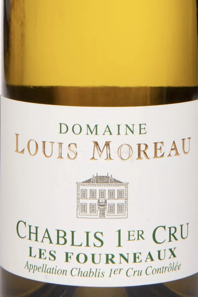 Этикетка Domaine Louis Moreau Chablis 1er Cru Les Fourneaux 2022 0.75 л