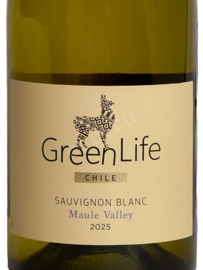 Этикетка GreenLife Sauvignon Blanc Maule Valley 2025 0.75 л