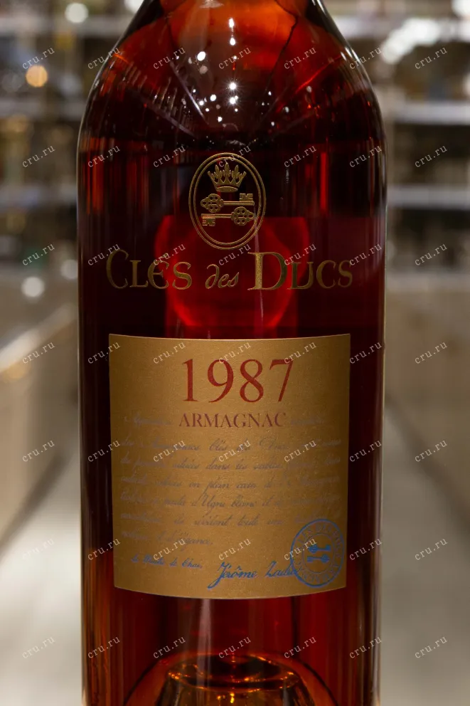 Этикетка Cles des Ducs 1987 0.7 л