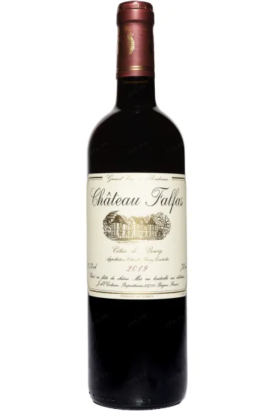 Вино Chateau Falfas Cotes de Bourg AOC 2019 0.75 л