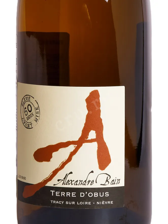 Этикетка Alexandre Bain Terre D’Obus 2018 0.75 л