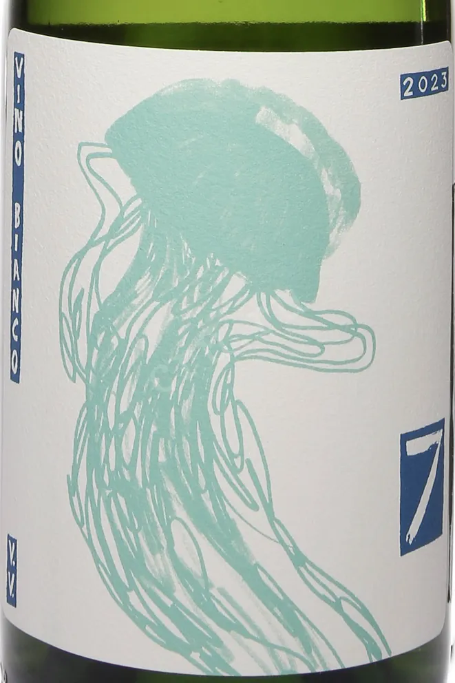 Этикетка Sette Medusa Bianco 2022 0.75 л