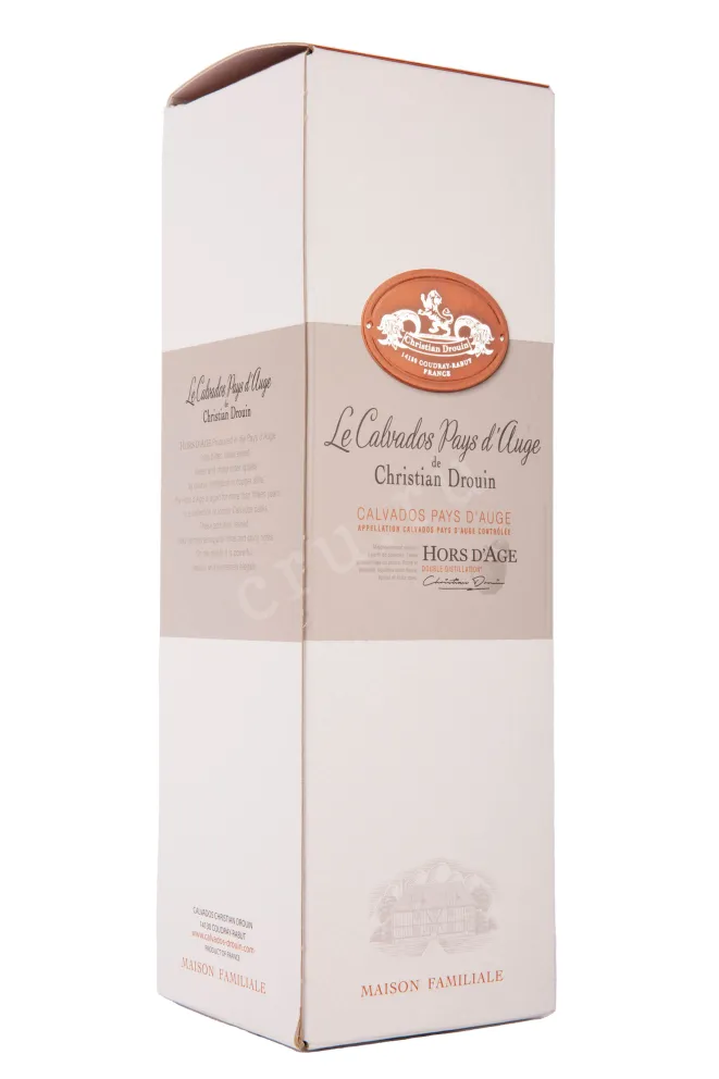 Подарочная коробка Бренди Кристиан Друэн Кальвадос Пэи д'Ож Ор д'Аж 18 лет 0.7