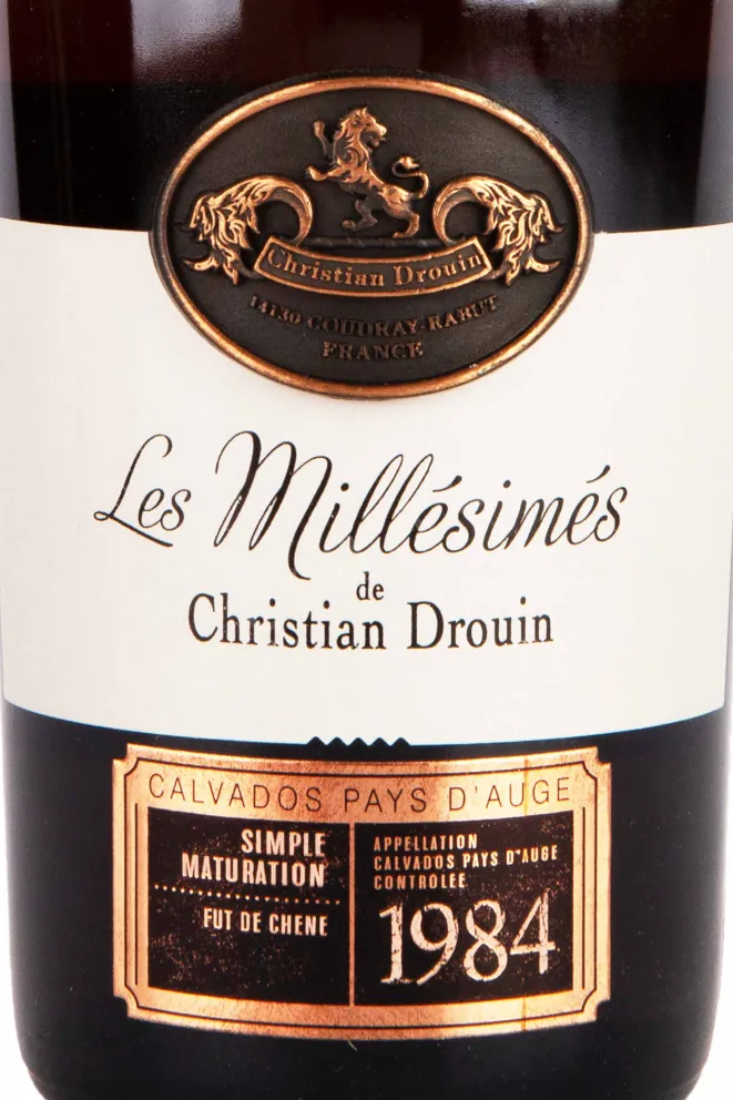 Этикетка Christian Drouin 1984 0.7 л