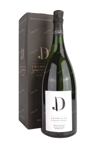 Шампанское Jacquinet-Dumez Dialogie Blanc de Noirs Premier Cru gift box 2018 1.5 л
