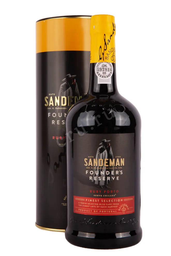 Портвейн Sandeman Porto Founder's Reserve in tube 2017 0.75 л