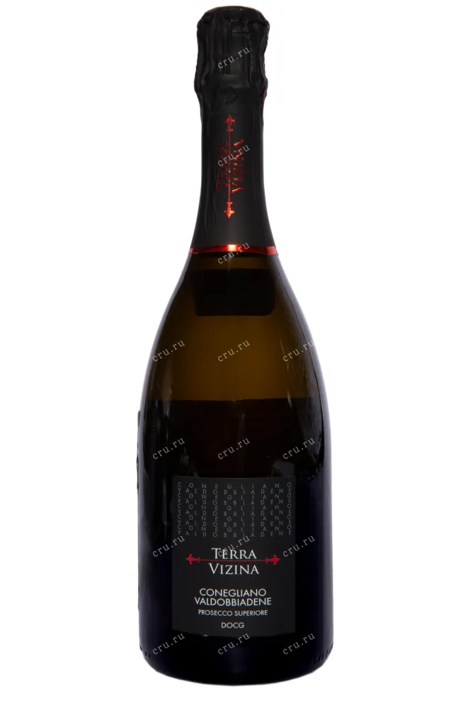 Игристое вино Terra Vizina Prosecco Superiore Conegliano Valdobbiadene Extra Dry 2023 0.75 л