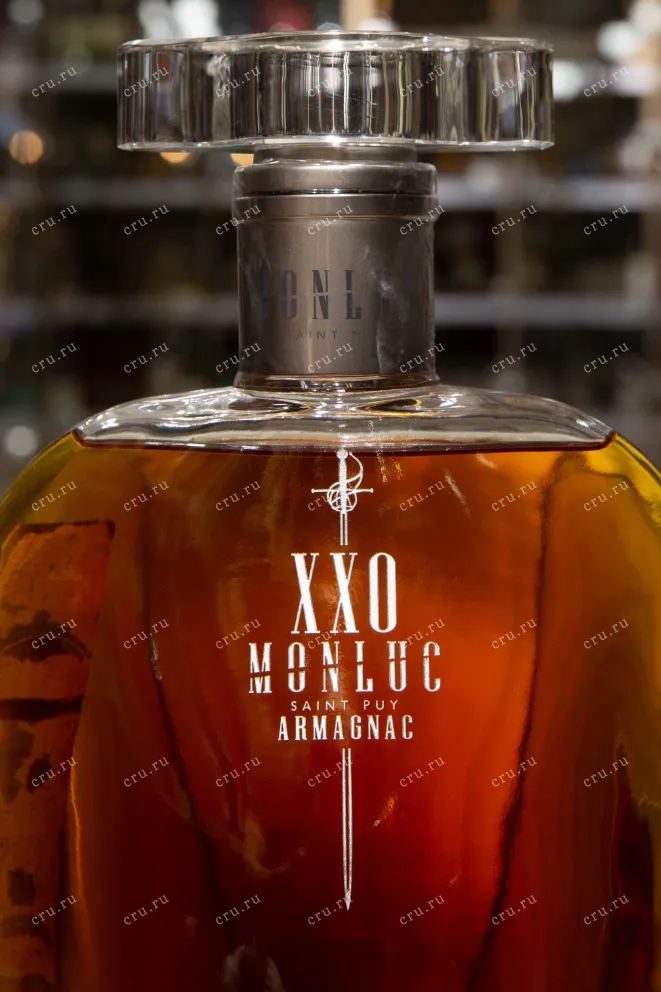 Этикетка Monluc Armagnac XXO in gift box 0.5 л