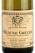 Этикетка Louis Jadot Le Clos Blanc Beaune Greves 2017 0.75 л