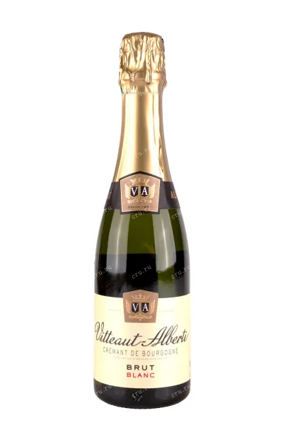Игристое вино Vitteaut-Alberti Cremant de Bourgogne Blanc Brut 2020 0.375 л