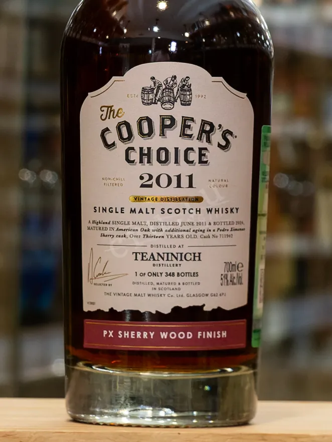В магазине Крю Профи The Cooper's Choice Teaninich PX Sherry Wood Finish gift box 2011 0.7 л