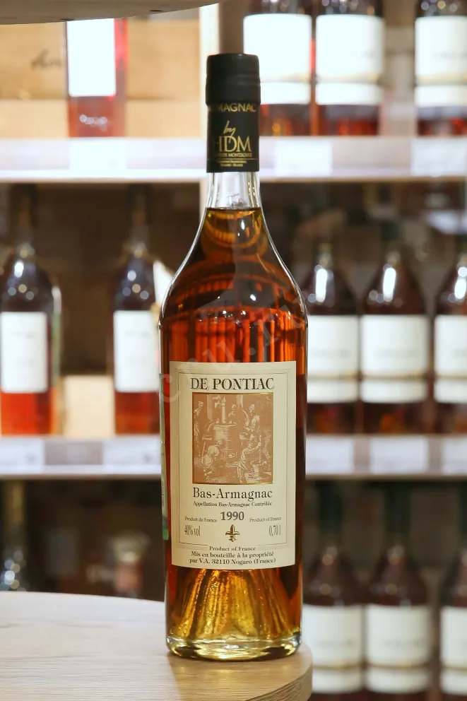 В магазине Крю Профи De Pontiac Bas-Armagnac in wooden box 1990 0.7 л