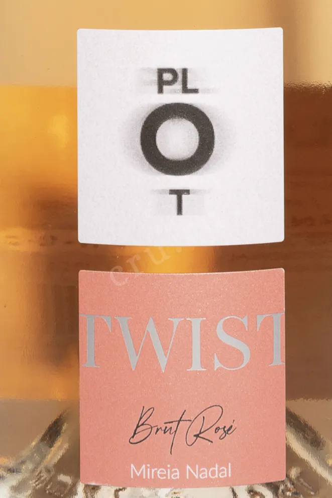 Этикетка Nadal Plot Twist Rose Corpinnat 2018 0.75 л