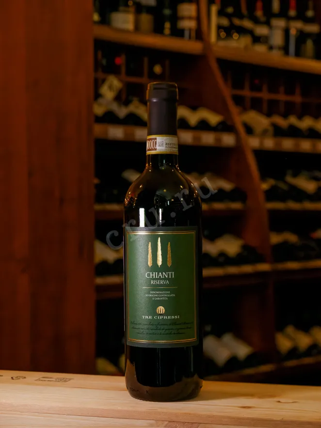 В магазине Крю Профи Tre Cipressi Chianti Riserva DOCG 2022 0.75 л