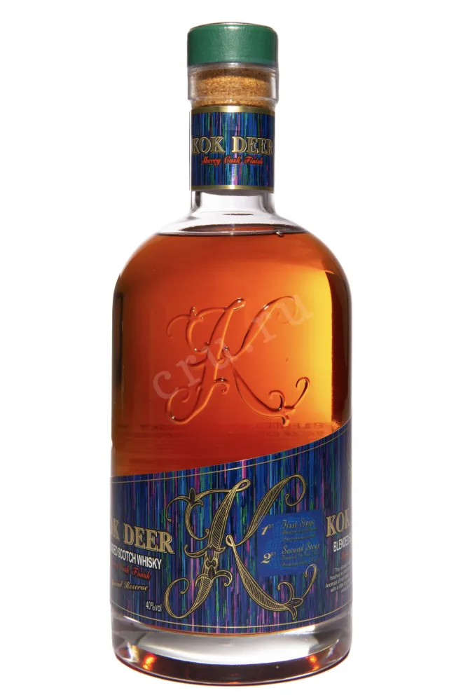 Бутылка Kok Deer Sherry Cask Finish Blended Scotch Whisky in gift box 0.7 л