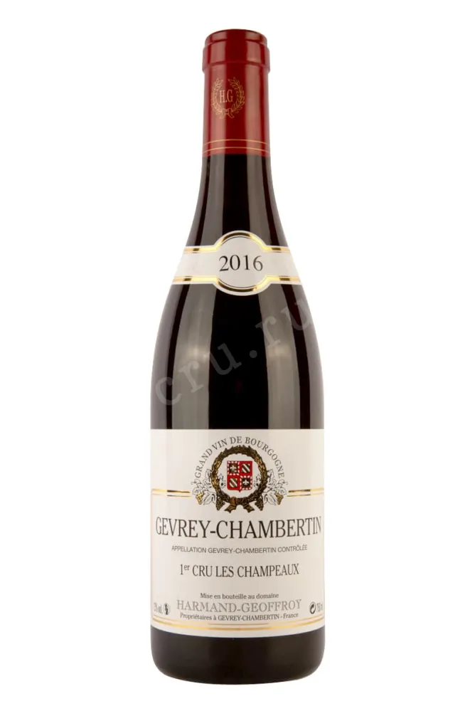 Вино Domaine Harmand-Geoffroy Gevrey-Chambertin 1er Cru Les Champeaux 2016 0.75 л