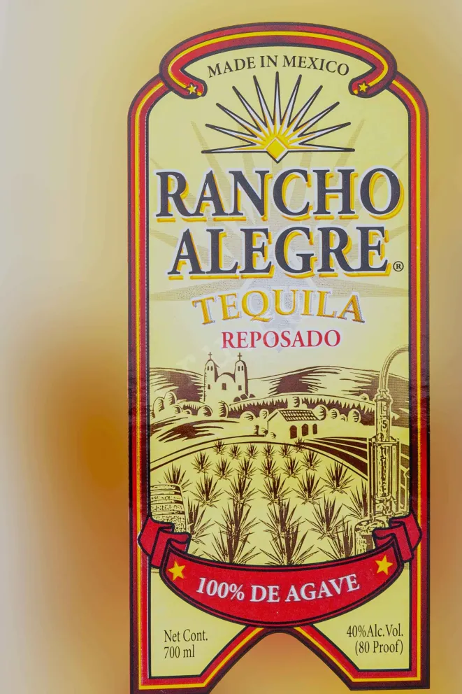 Этикетка Rancho Alegre Reposado 0.7 л