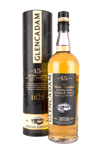 Виски Glencadam Single Malt Scotch 15 years in tube  0.7 л