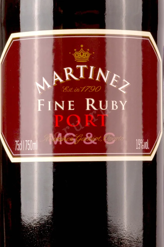 Этикетка Martinez Ruby 2019 0.75 л