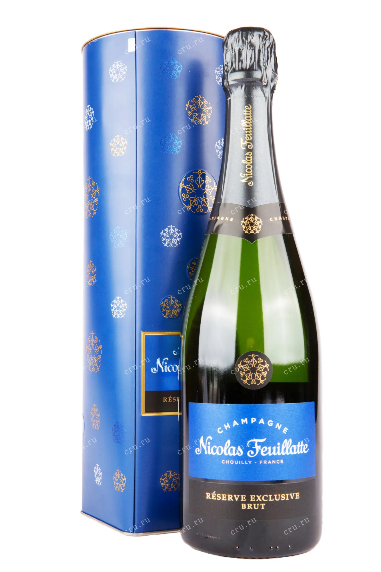 Фото — Шампанское Nicolas Feuillatte Reserve Exclusive in tube  0.75 л