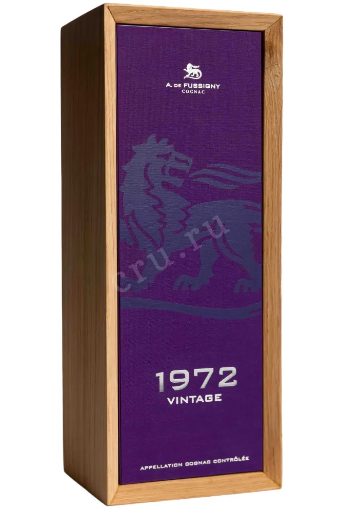 Деревянная коробка A de Fussigny Vintage in wooden box 1972 0.7 л