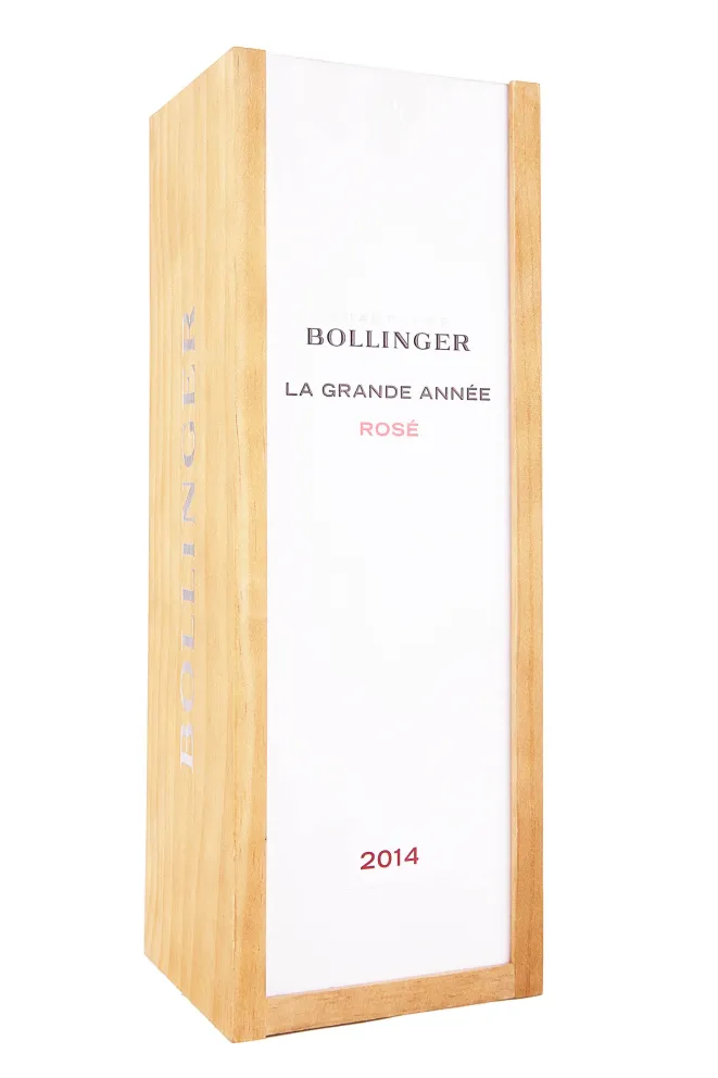 Деревянная коробка Bollinger La Grande Annee Rose in wooden box 2014 0.75 л