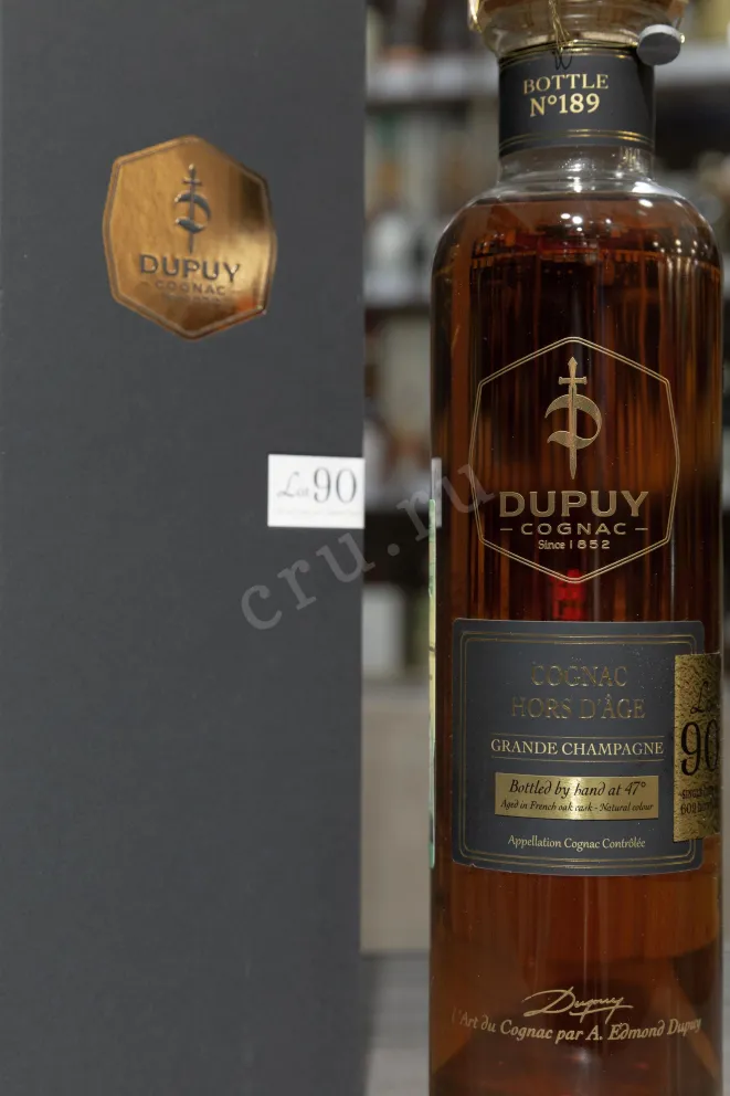 В магазине Крю Профи Dupuy Lot 90 Hors d'Age Grand Champagne AOC in gift box 0.7 л