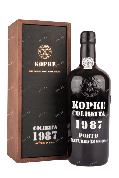 Портвейн Kopke Porto Colheita 1987 in gift box 1987 0.75 л