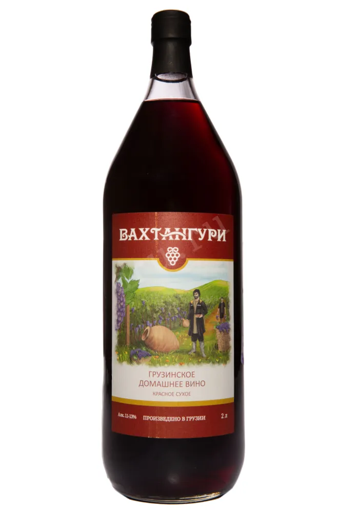 Вино Vahtanguri Georgian Homemade Wine Red Dry 2022 2 л