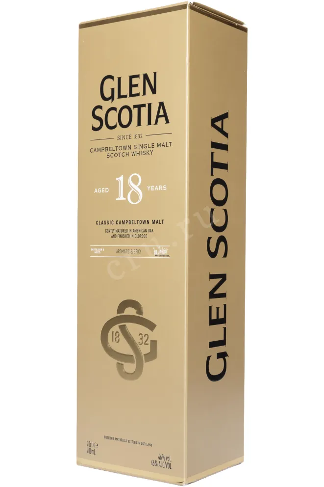 Подарочная коробка Glen Scotia 18 years 0.7 л