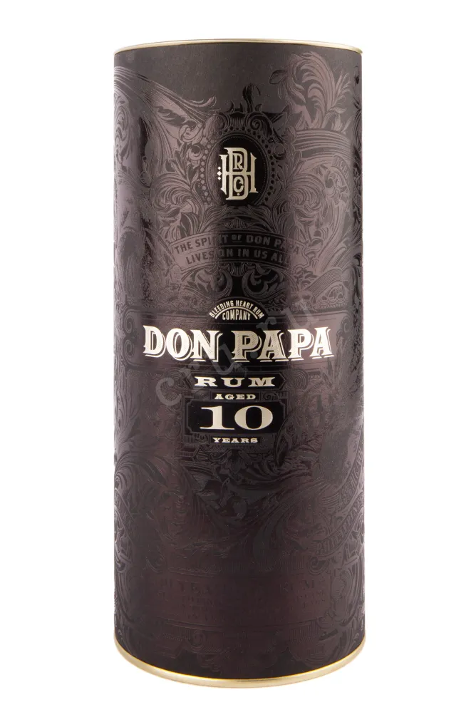 Подарочная туба рома Дон Папа 10 лет 0.7