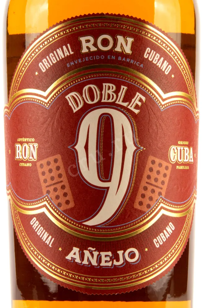Этикетка Doble 9 Anejo 0.7 л