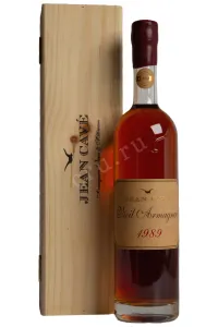 Арманьяк Jean Cave Vieil Armagnac AOC wooden box 1989 0.7 л