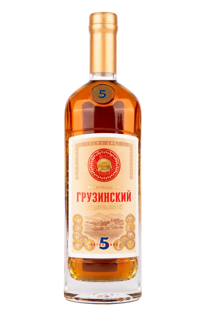 Коньяк ГрузВинПром 5-летний  0.5 л